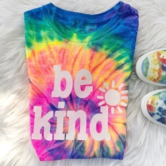 Tie dye be kind tee (unisex) - Picture 5 of 7